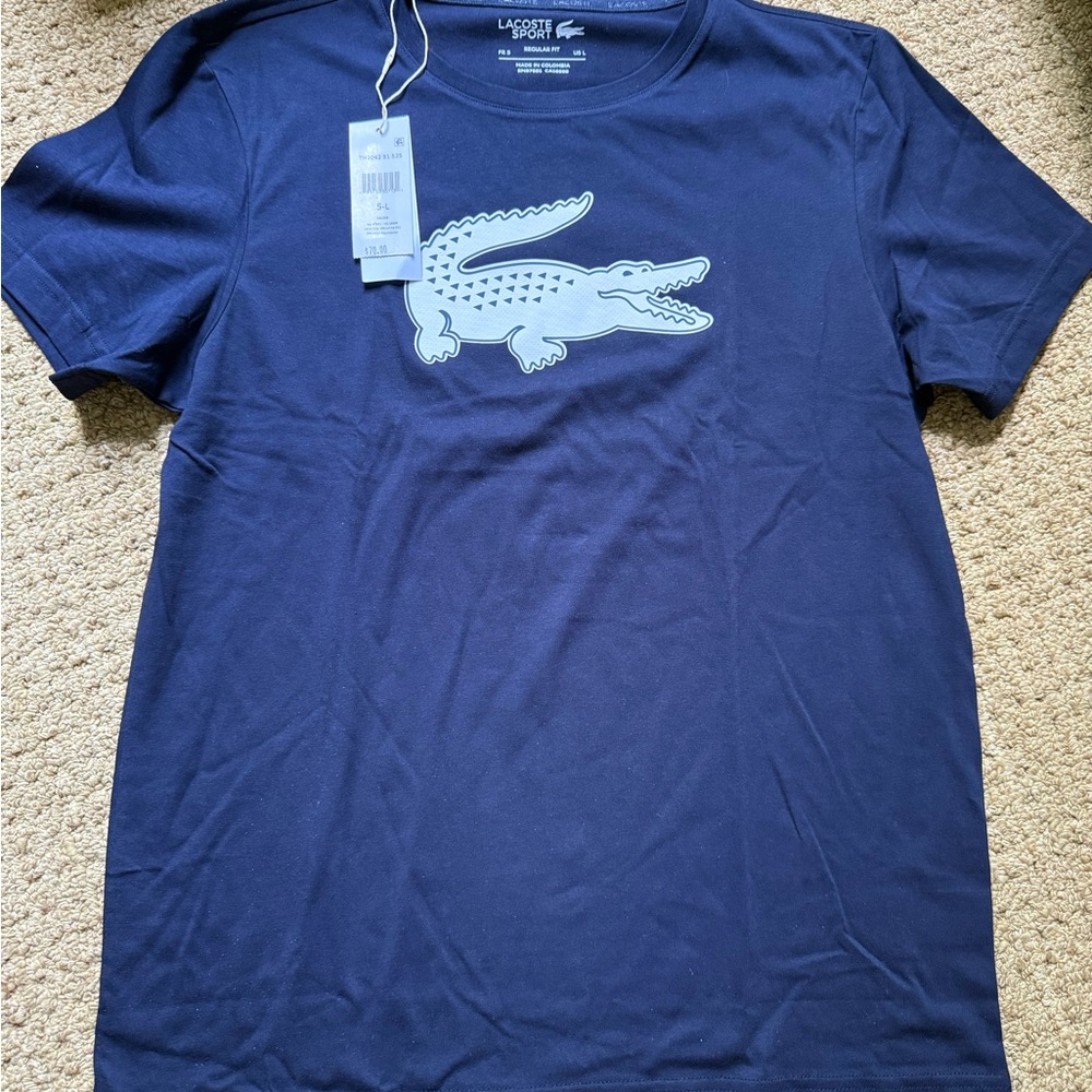 Lacoste Navy Blue T-Shirt Size L / 5 NWT